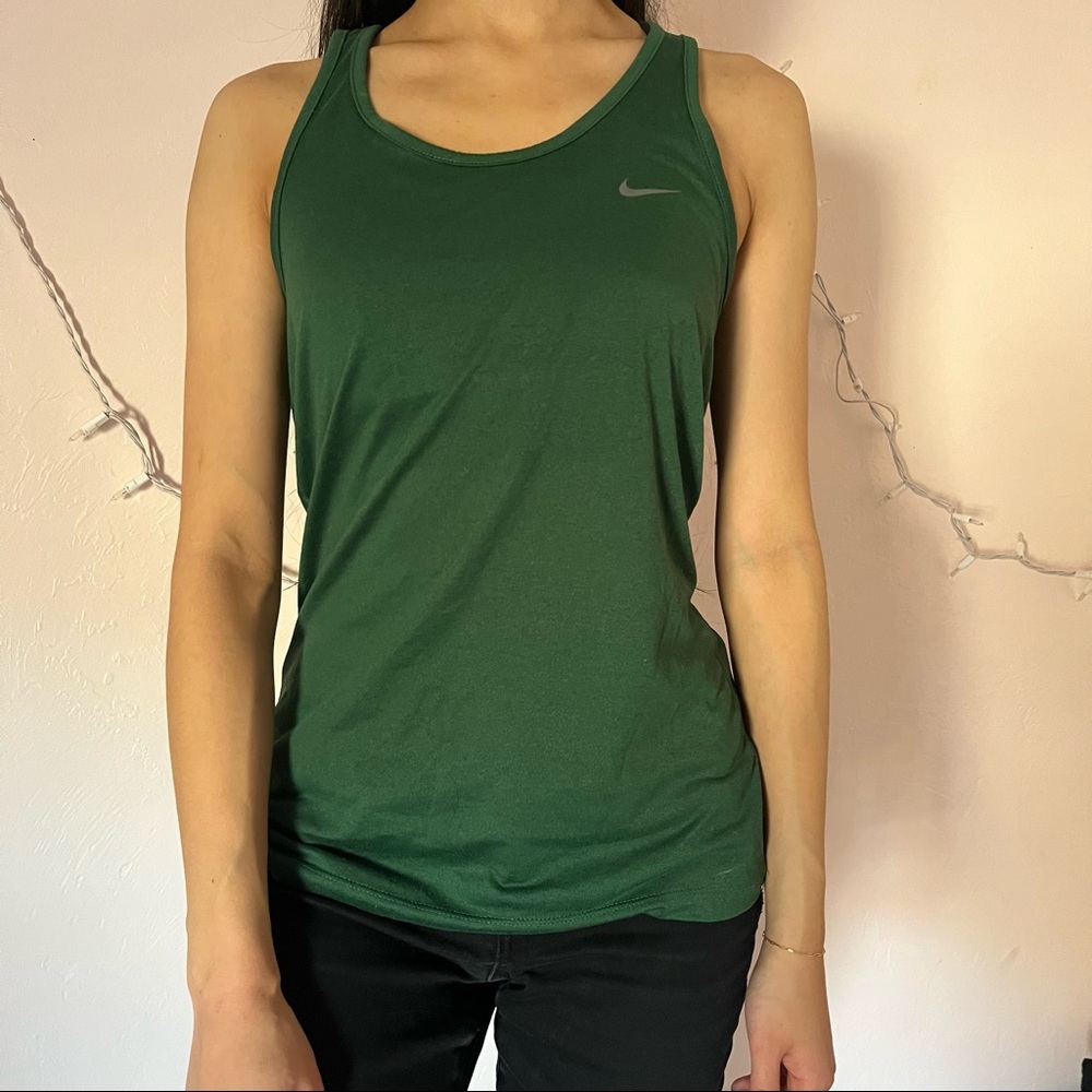 Nike Women's Forest Green Tank Top - Picture 2 of 5
